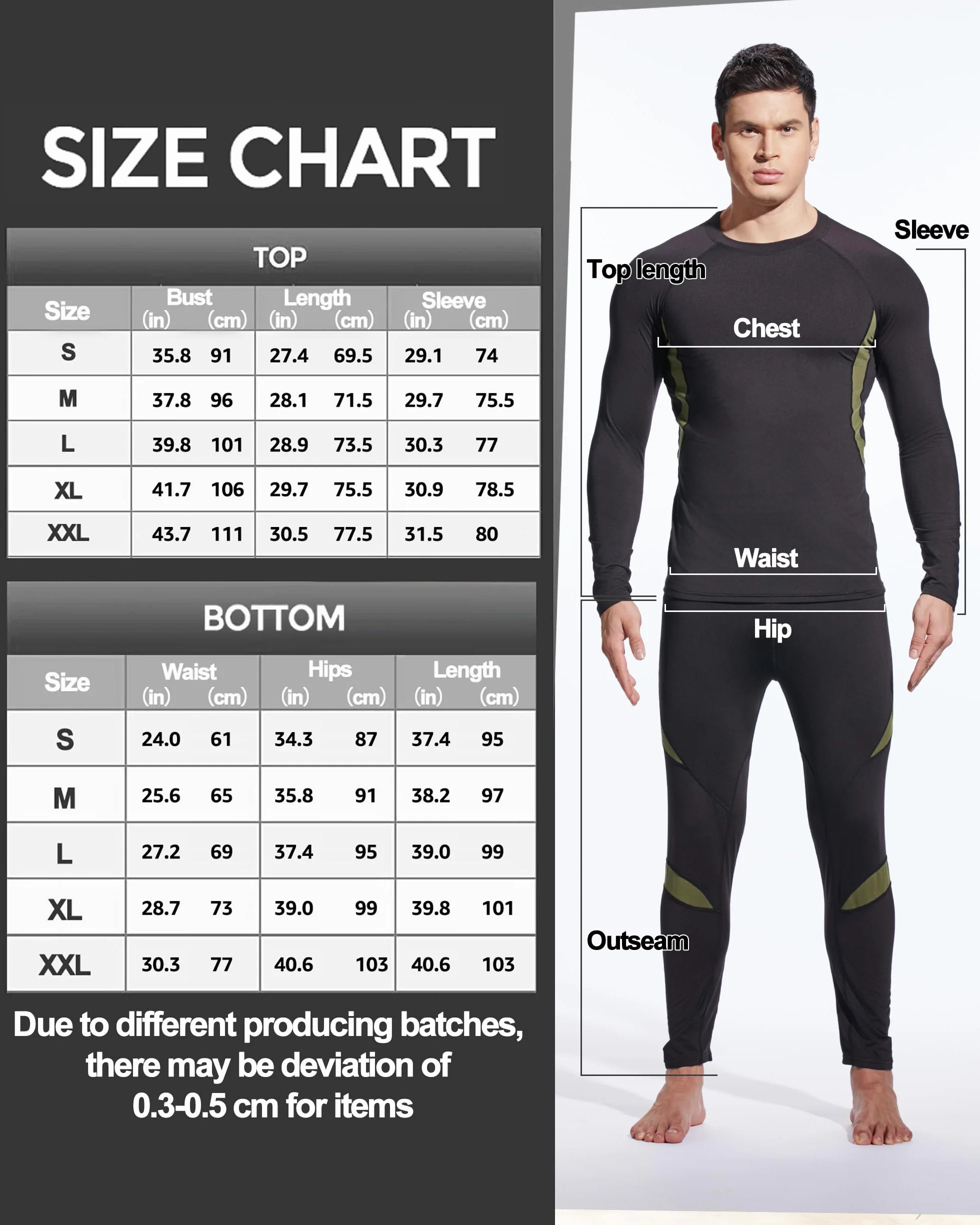 UNIQUEBELLA Tuta Sci Termica Intimo Termico Manica Lunga Maglietta Termica + Pantaloni Lunghi Termici, Sport Invernali, Set Termico Uomo