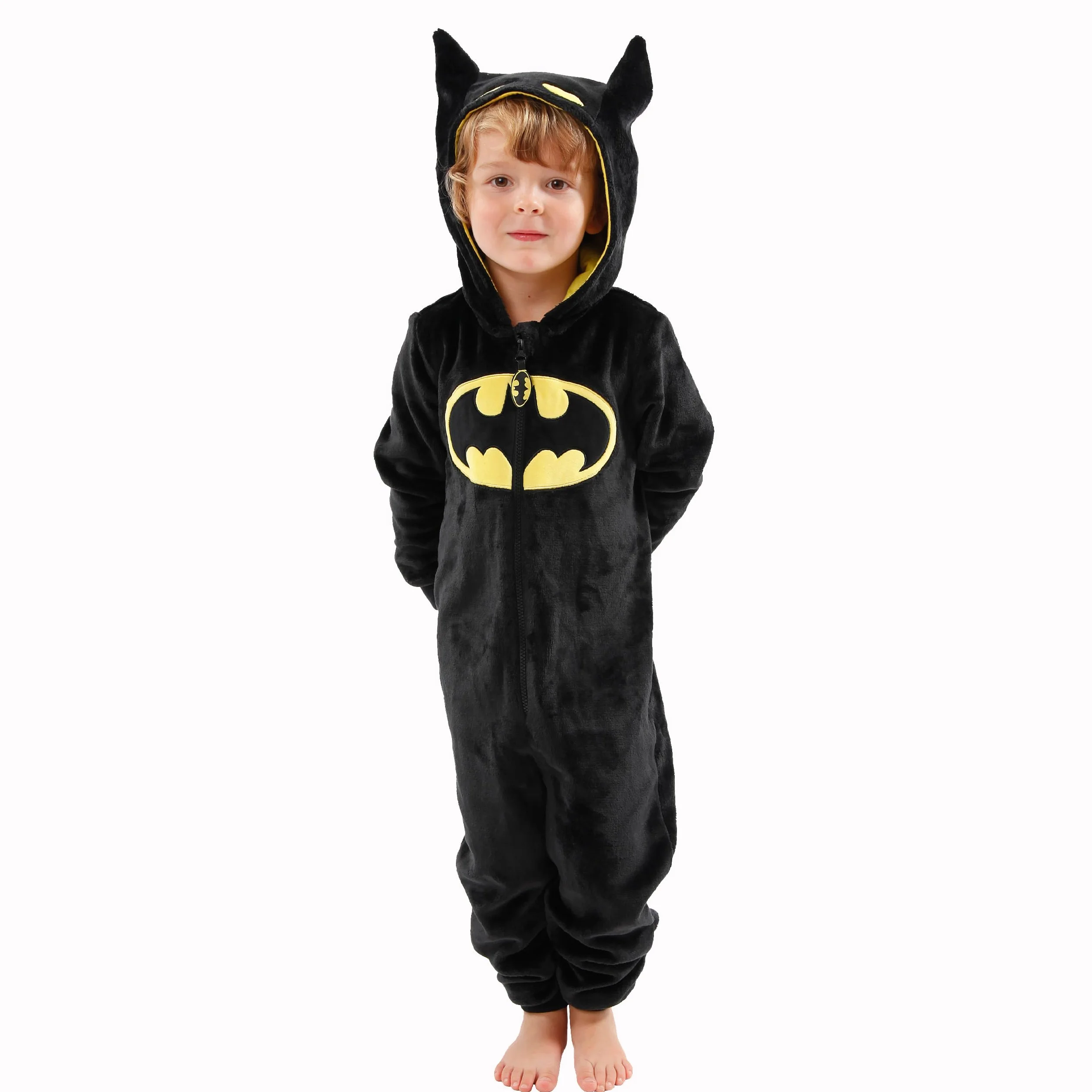 DC Comics Pigiami Interi a Maniche Lunghe per Ragazzi Batman