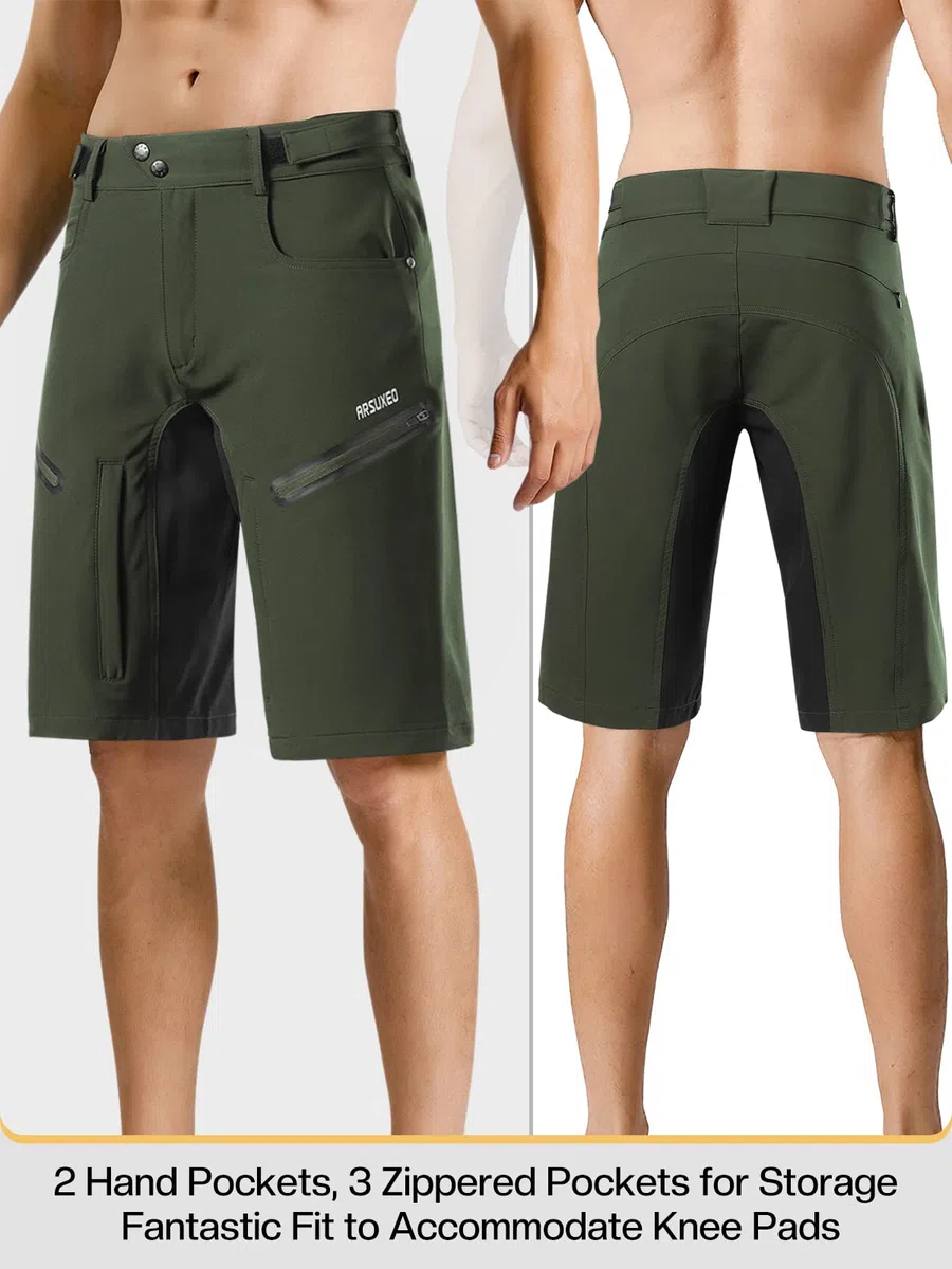 ARSUXEO Pantaloncini da Ciclismo Uomo
