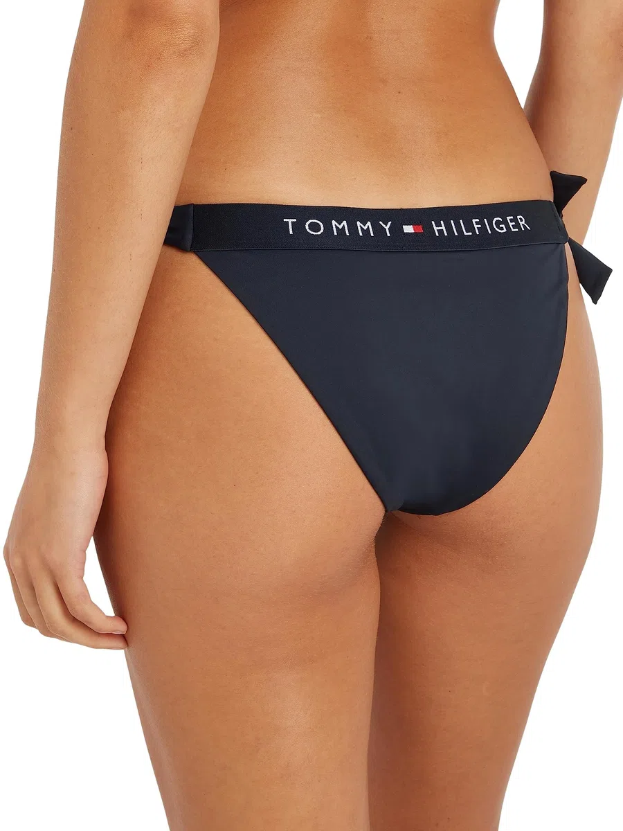 Tommy Hilfiger Slip Bikini Allacciatura Laterale Donna Side Tie Cheeky Bikini Sportivo
