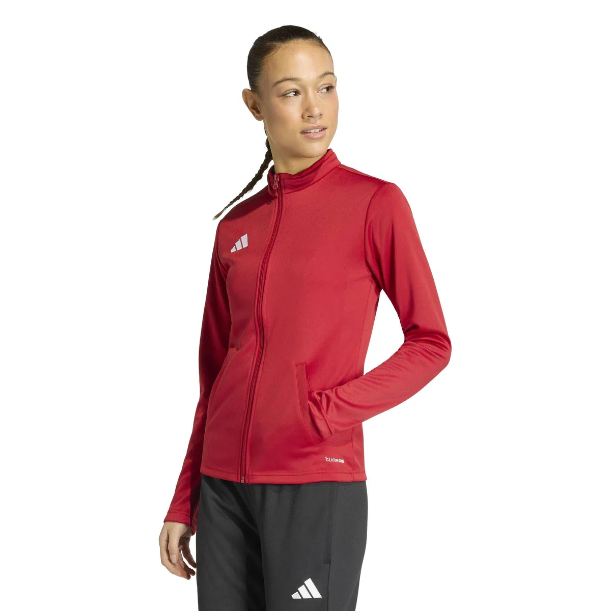 adidas Donna Entrada26 Track Sweatshirt, Team Power Red 2/White, M