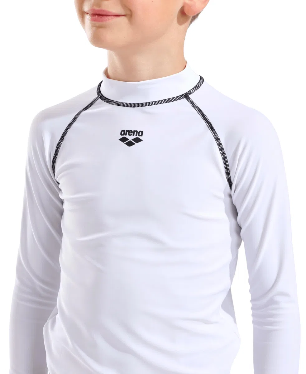 Arena Unisex Jr Arena Rash Vest L/S Graphic Top Bambini e Ragazzi