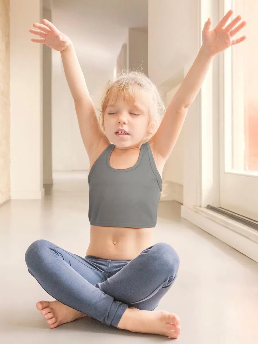 Geyoga 6 Canotte Senza Maniche con Scollo per Bambine