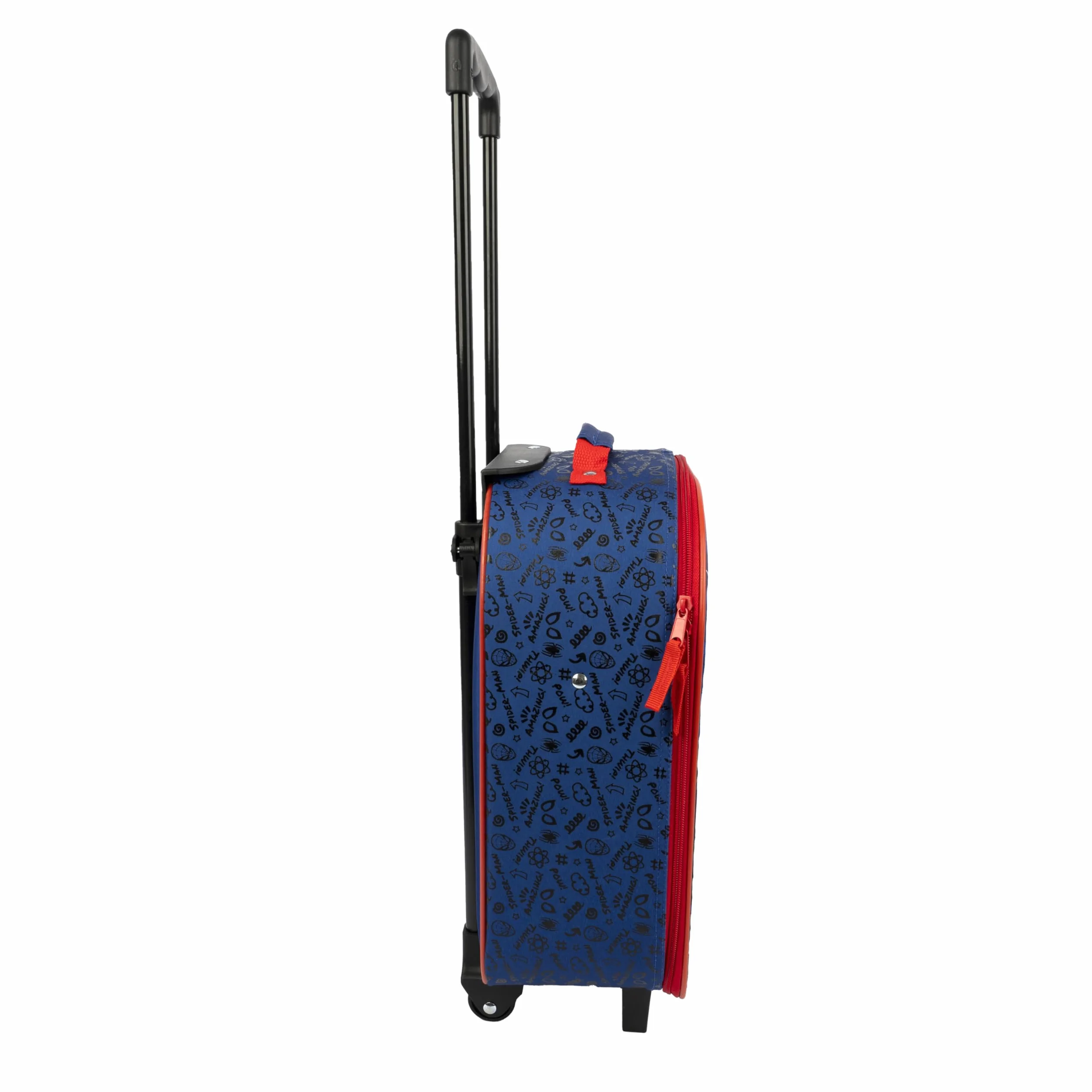 Undercover - Trolley per bambini Spider Man - ampio scomparto principale - compagno di viaggio ideale - asta telescopica regolabile e fissabile