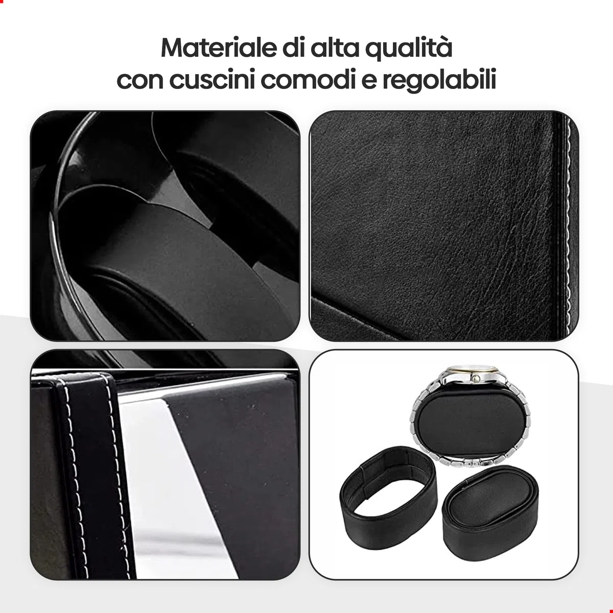 Caricatore per orologi Olvy per 2 orologi automatici, scatola carica orologi, carica orologi, motore estremamente silenzioso, cuscinetto flessibile per orologi