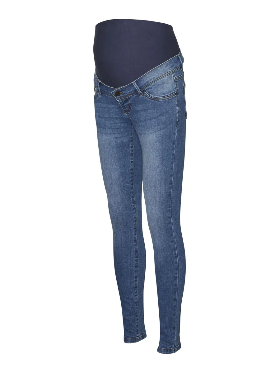 Mamalicious - Mlmila Slim Medium Blue Jeans A. Noos, Jeans Donna
