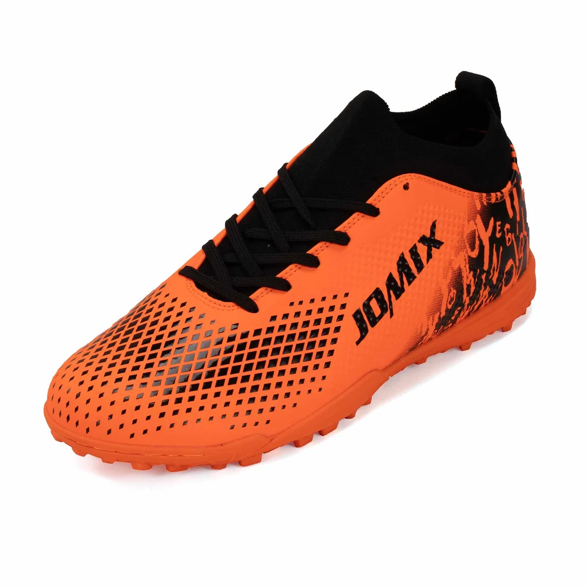 JOMIX Scarpe da Calcetto Calcio Unisex Bambini Ragazzi Adolescenti – Multitacchetti TF per Campi Sintetici ed Erba Artificiale – Leggere Resistenti Antiscivolo WOS250436 (Arancione, 39)