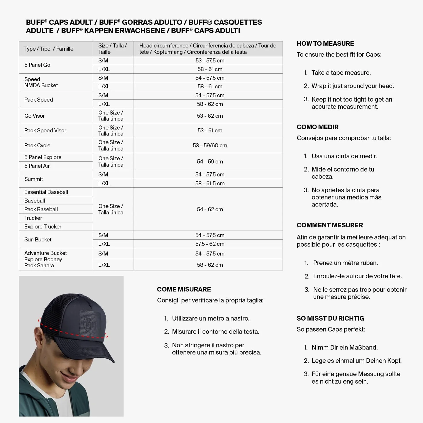 Buff®| Cappello Explore Booney Regolabile, Confortevole, Protezione UPF50, Outdoor, Esplorazione, Elastico, Avventura Uomo Donna