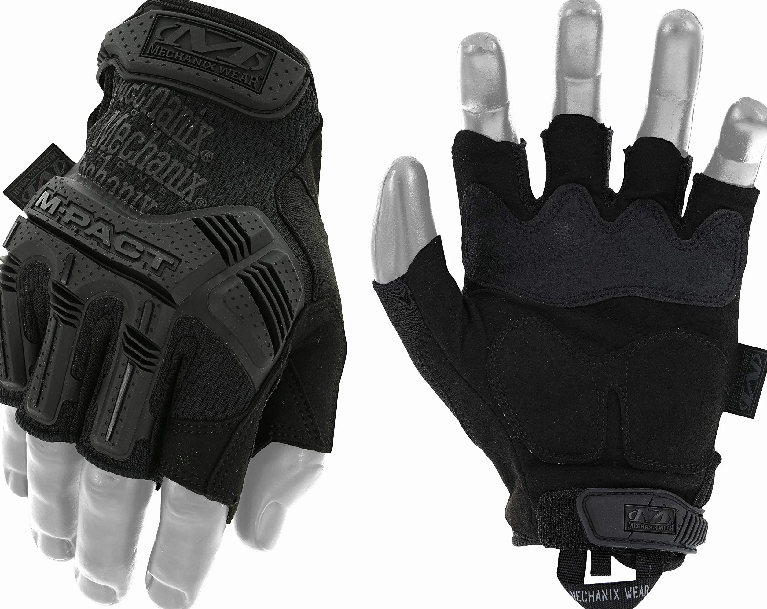 Mechanix Wear M-Pact, Guanti senza dita Covert Uomo, nero, M