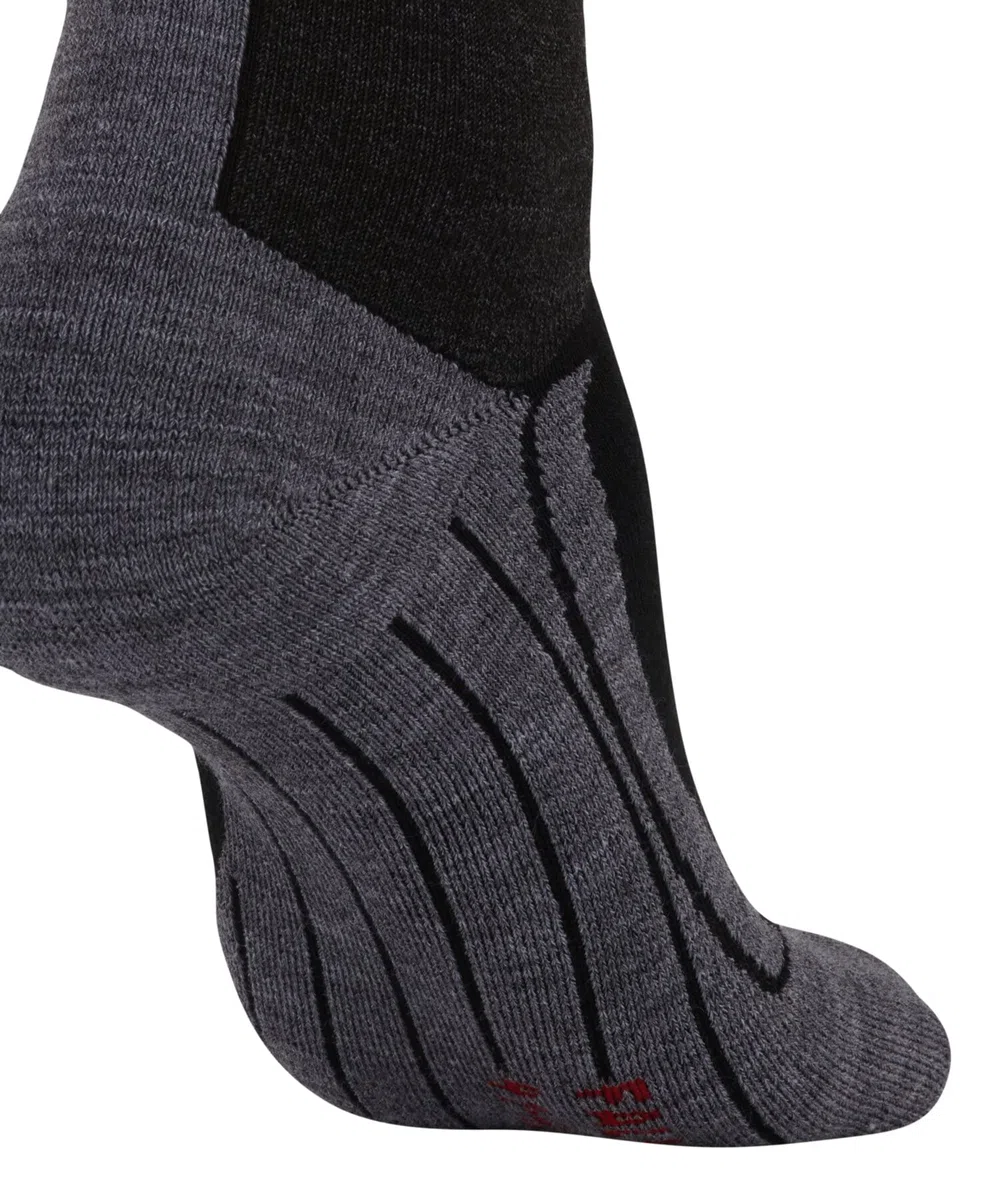 FALKE donna SK4 calzini da sci imbottitura molto leggera antivesciche sottili calze da sci traspiranti asciugatura rapida termoregolanti antiodore lana filo funzionale 1 paio