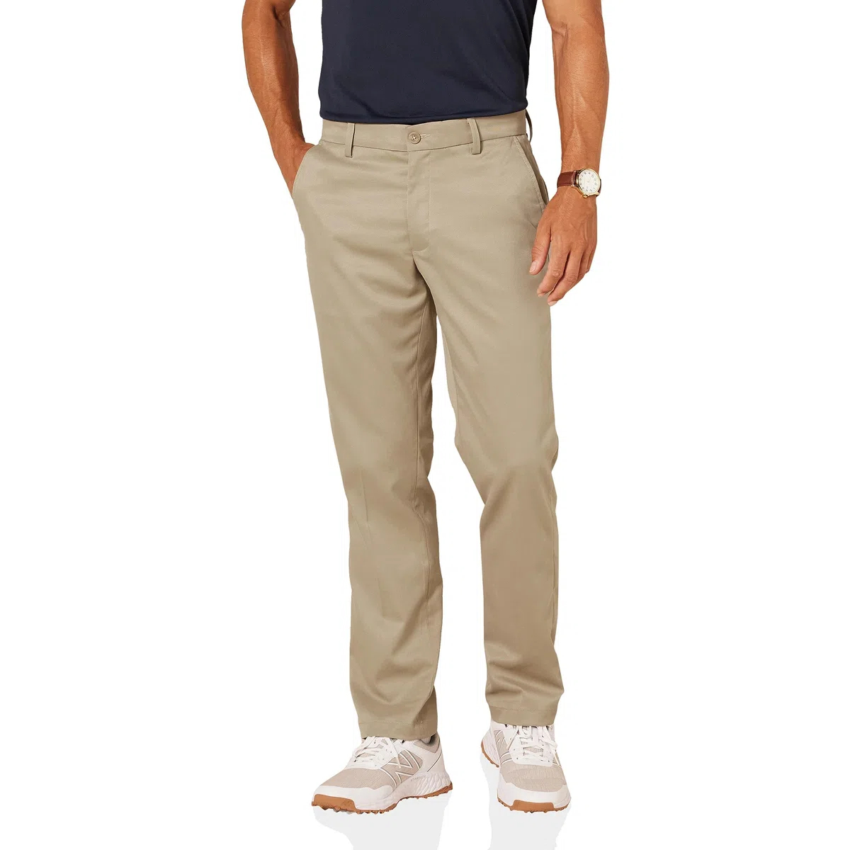 Amazon Essentials Pantaloni da Golf Elasticizzati Vestibilità Dritta da Indossare Tutto il Giorno Uomo