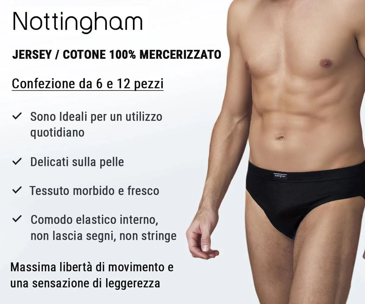 Nottingham Slip Uomo Cotone Mercerizzato Limited Edition Modelo 800