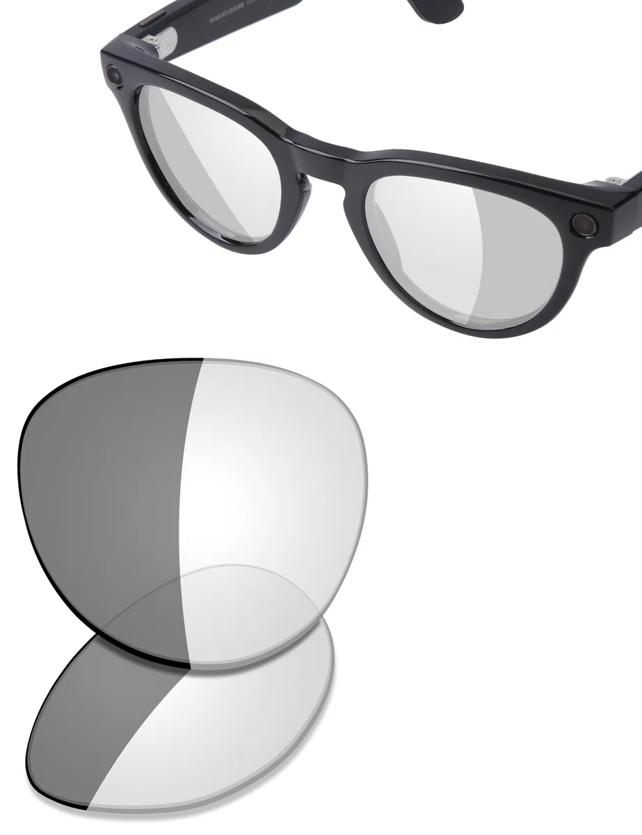 Saucer Lenti di ricambio di alta qualità compatibili con occhiali da sole intelligenti Ray-Ban Meta Headliner (Gen 2) RW4013F da 51 mm a ponte basso