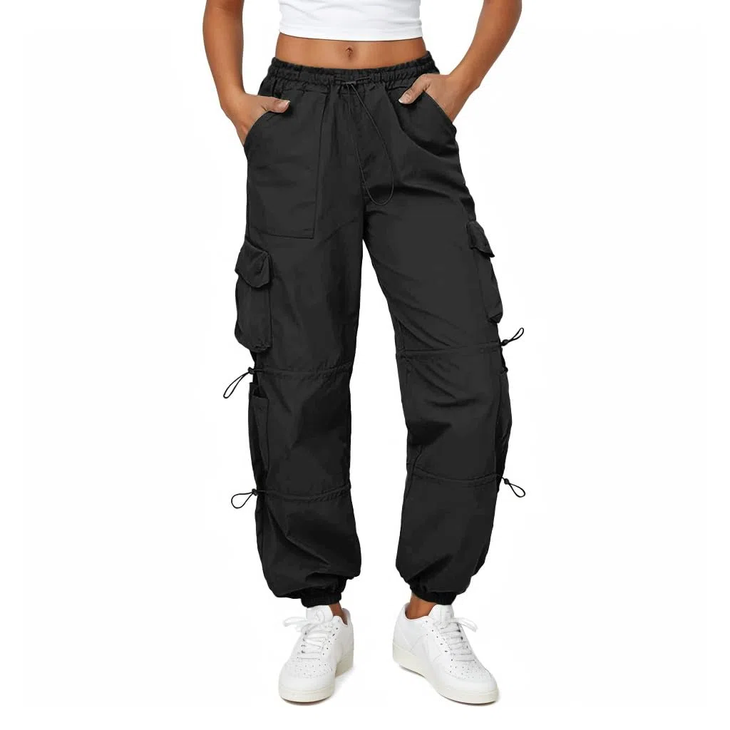 Friptspyg Pantaloni Cargo Donna Pantaloni da Trekking Leggeri con Tasche Pantaloni da Escursionismo Impermeabili Cintura Outdoor Sportivi Pantaloni da Jogging