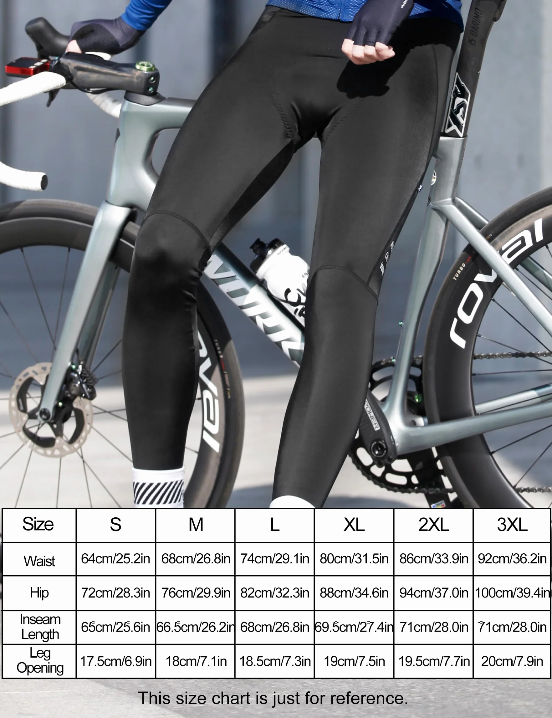 INBIKE Pantaloni Lunghi MTB Pantaloni Ciclista Uomo Pantaloni Ciclismo con Fondello Pantaloni Enduro Uomo Traspirante Catarifrangenti Aderente