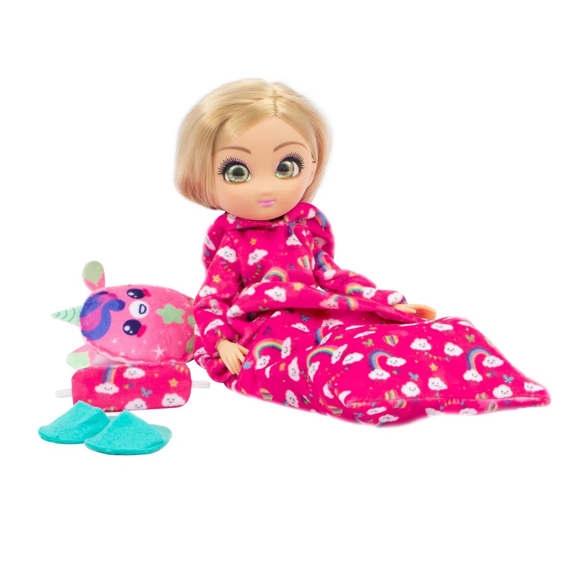 Giochi Preziosi UNIQUE EYES - Pigiama Party Amy, con tanti accessori, inviti per il party per organizzare serate divertenti, per bambine a partire dai 3 anni