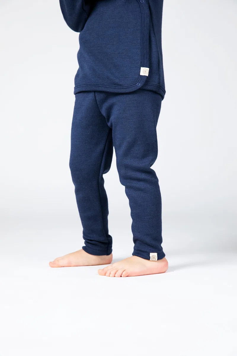 Engel Leggings da bambino in lana merino | 70% lana (kbT), 30% seta
