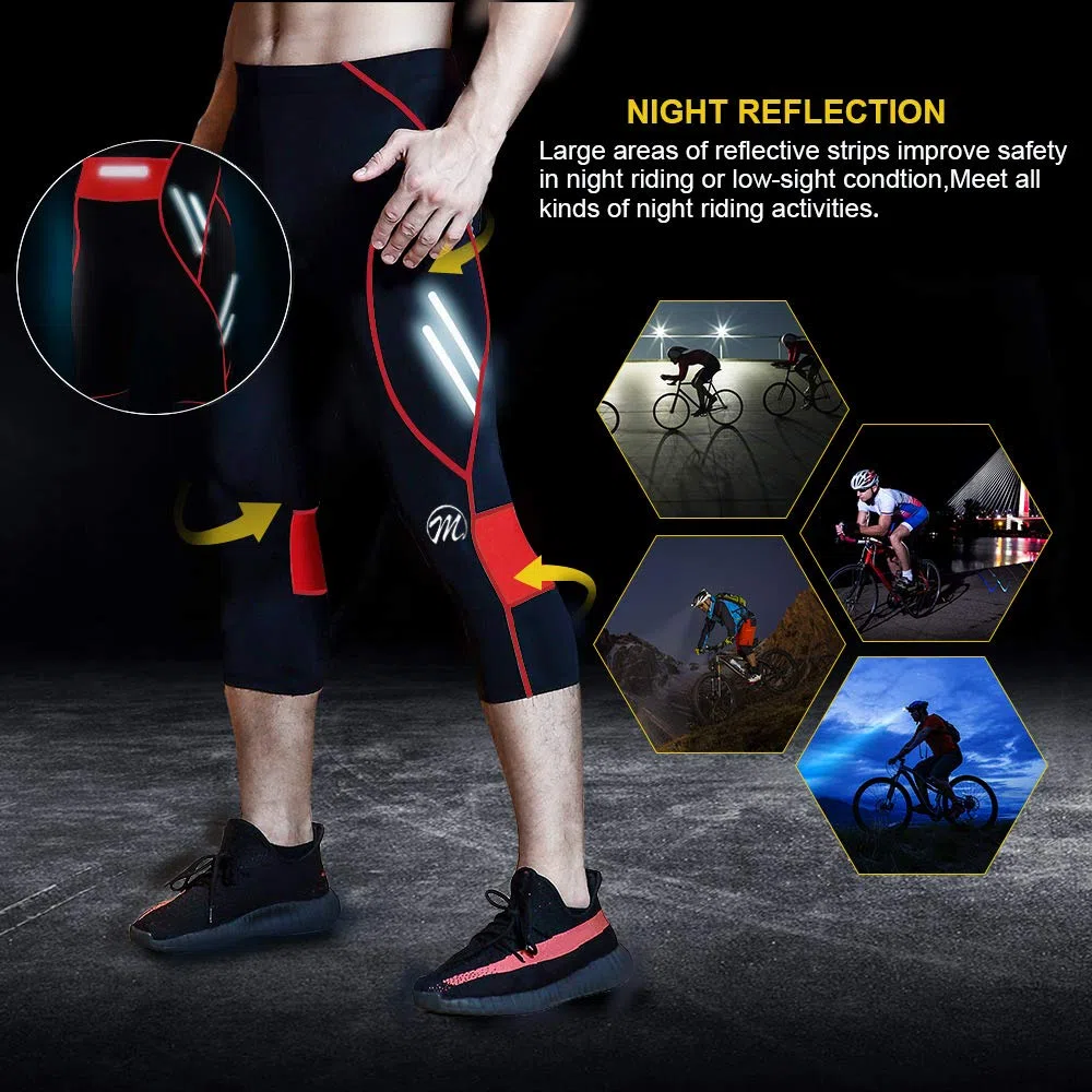 MEETWEE Pantaloni Traspiranti da Ciclismo all'aperto Pantaloni da Mountain Bike da Uomo ad Asciugatura Rapida Pantaloni MTB M-3XL