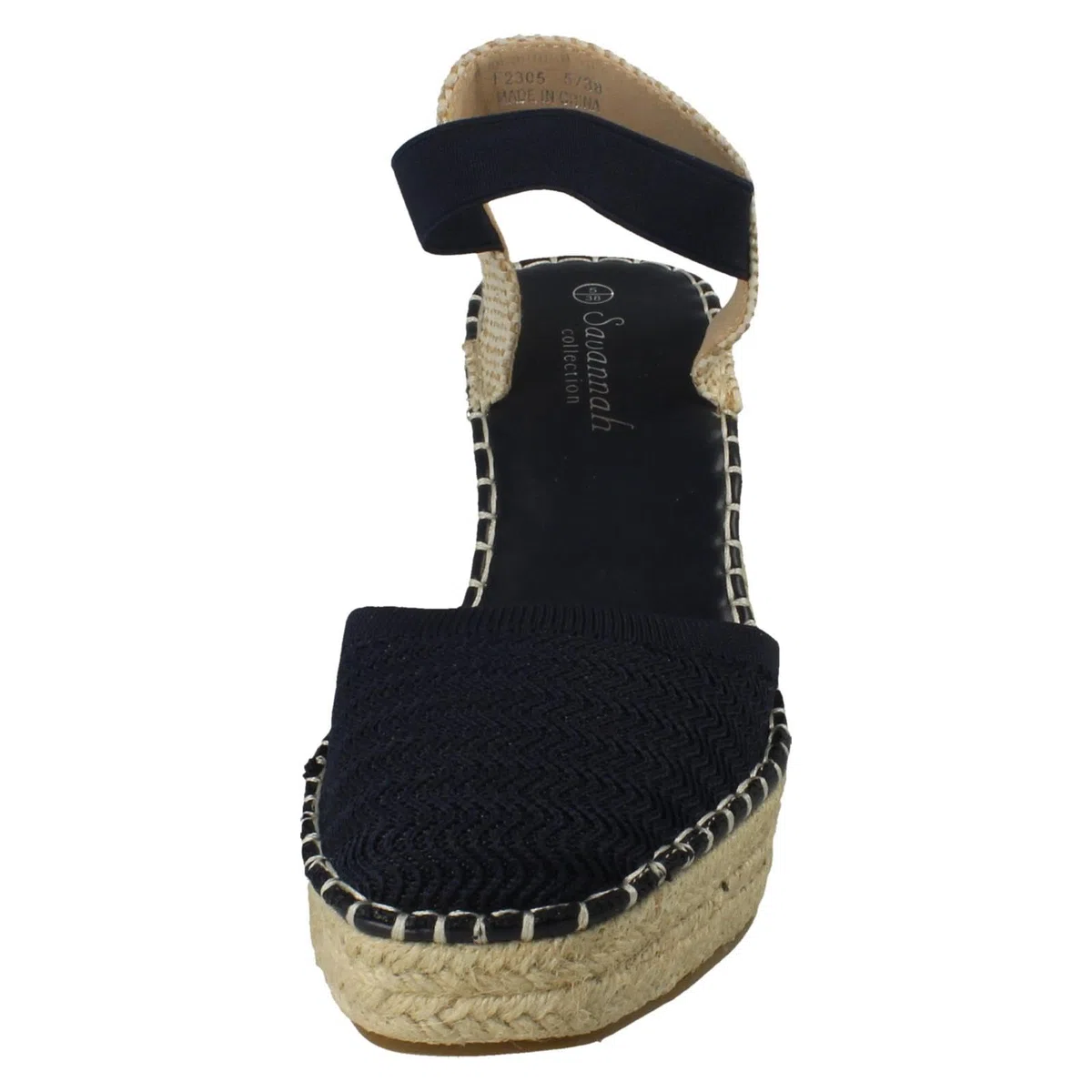 Savannah F2305 - Espadrillas da donna con zeppa alta, sandali estivi