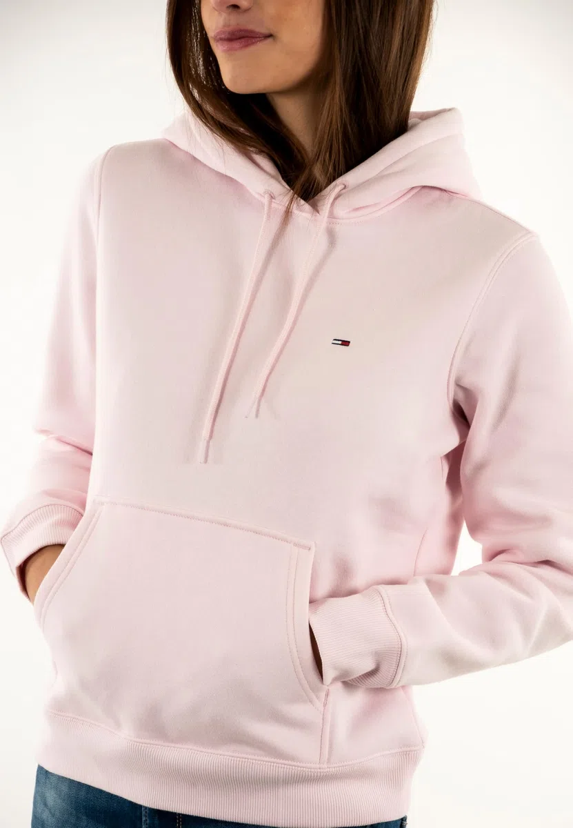 Tommy Jeans Donna Felpa con Cappuccio Flag Regular Fit
