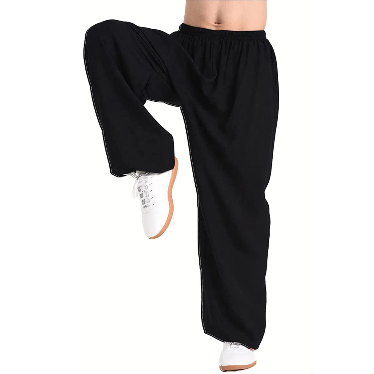 Pantaloni di Arti Unisex Comodo Traspirante Marziali Tai Chi Pants Perdere Peso Pantaloni da Allenamento Tradizionali Taiji Kung Fu Ala Chun Shaolin Pantaloni