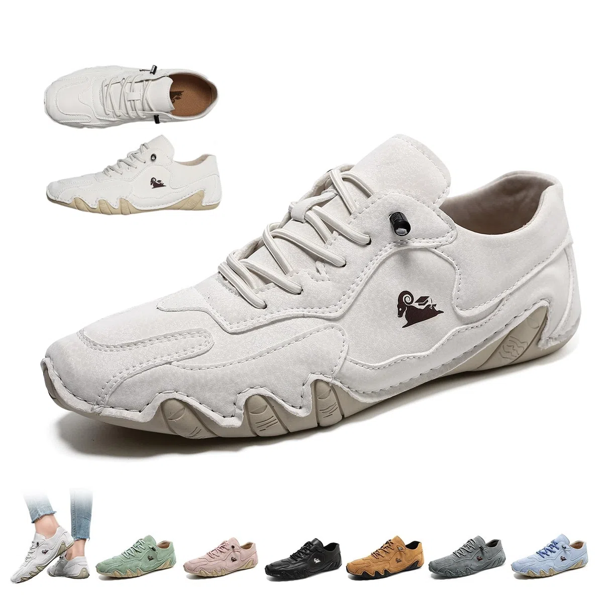 Chaussures Barefoot Femme Homme, VogLDeck Beck Shoes Imperméables Respirantes, Légères Antidérapantes pour Marche Outdoor, Randonnée, Voyage et Quotidien(Beige,40 EU)