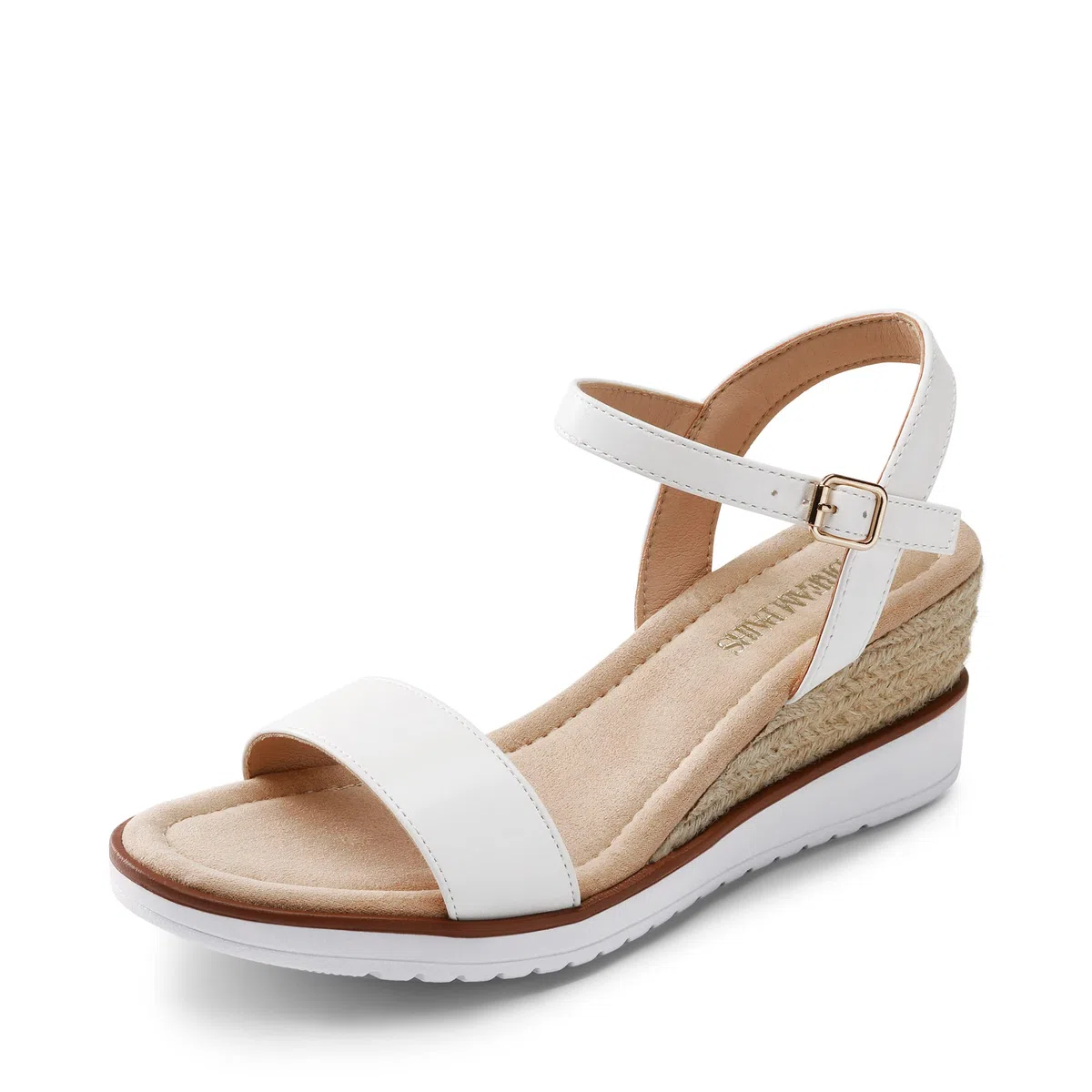 DREAM PAIRS Sandali Comodo Donna con Tacco a Zeppa Scarpe Classiche con Tacco a Punta Tonda con Fibbie e Cinturini Estivi