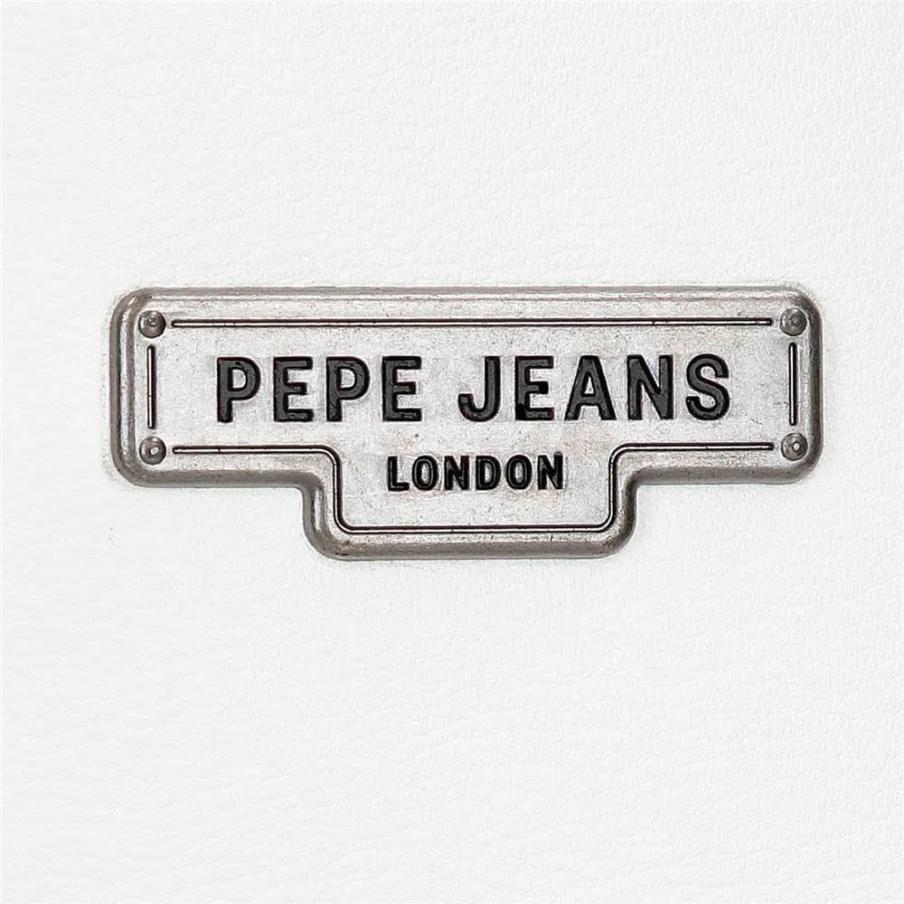 Pepe Jeans Margaret Borsa a Tracolla Due Scomparti Bianco 24x16x7 cm Poliestere e PU di Joumma Bags