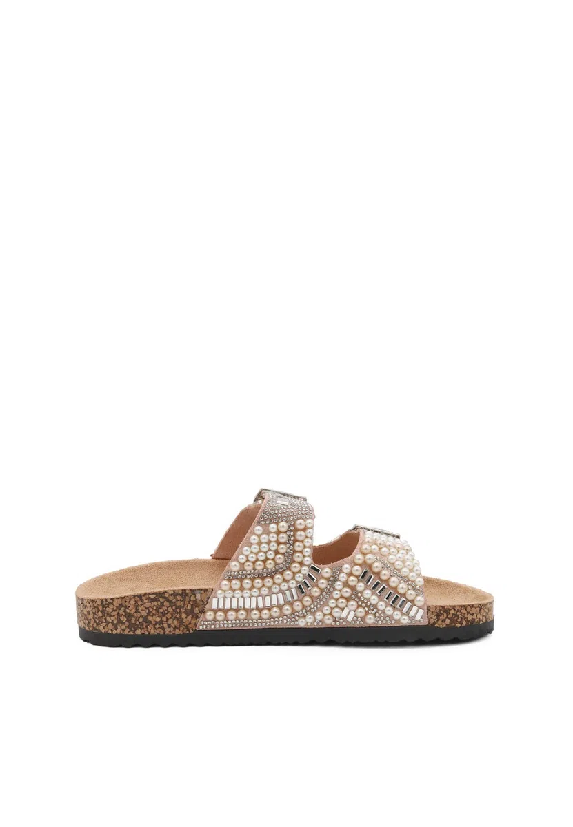 QUEEN HELENA Ciabatte con Doppia Fibbia con Strass Estive Donna R231