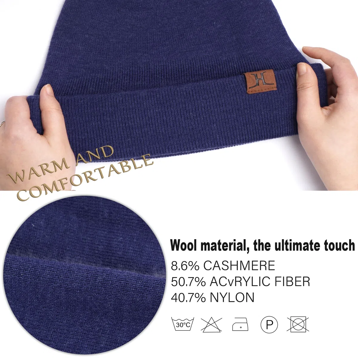 Bequemer Laden Invernale Termici Cappello Berretto Lunga Sciarpa Touch Screen Guanti Set Berretti in Maglia Scaldacollo Guanti per Uomo und Donna