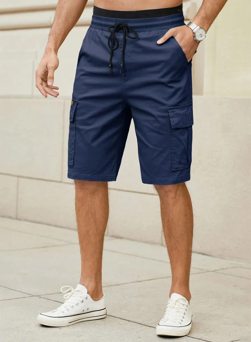 JMIERR Pantaloncini Uomo Sportivi Estivi Cotone Casual con Tasche