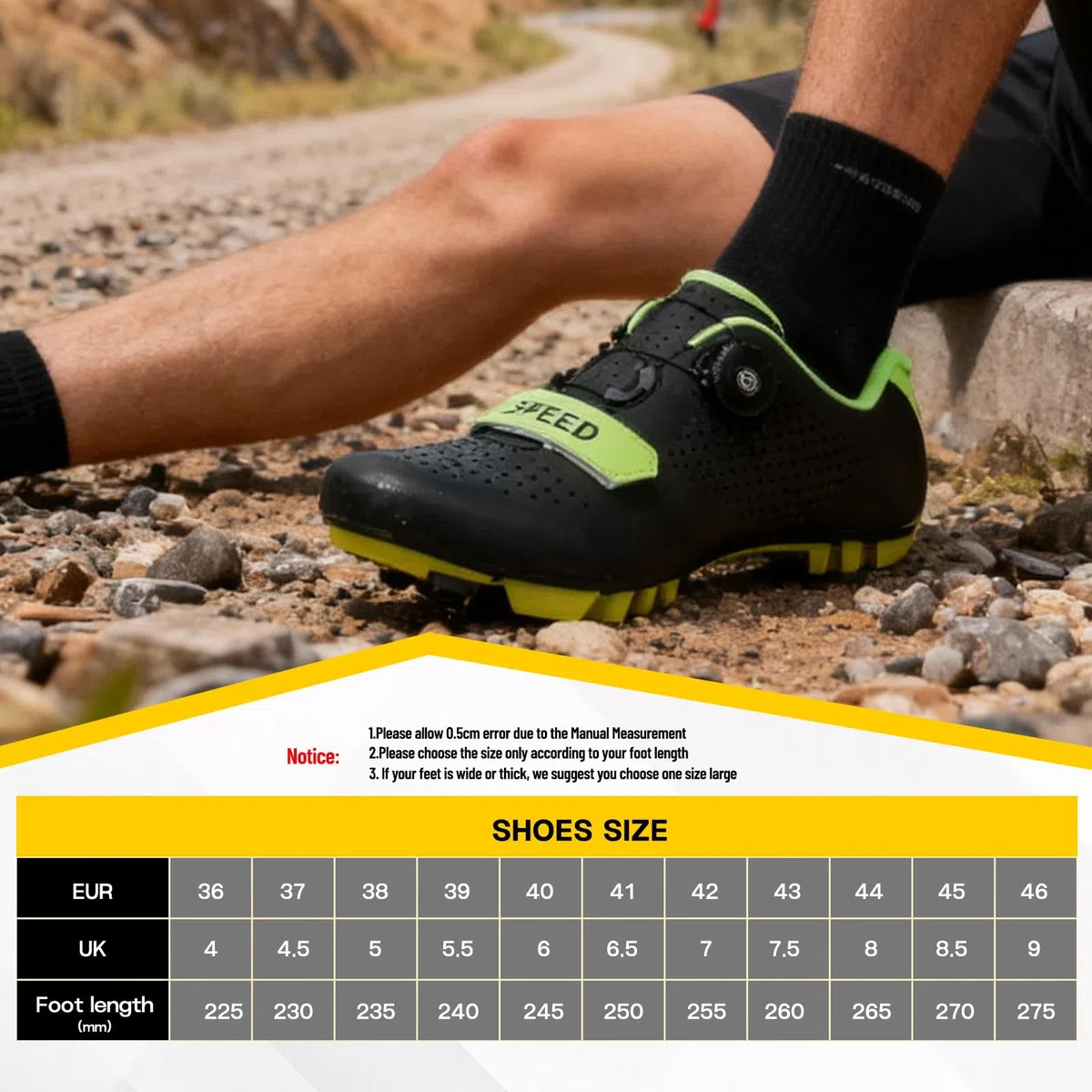 Scarpe da Ciclismo, Uomo Donna Scarponi da Mountain Bike, Scarpe da Ginnastica Outdoor MTB Professionali Compatibili con Tutti Gli SPD, Unisex Scarpe da Bicicletta