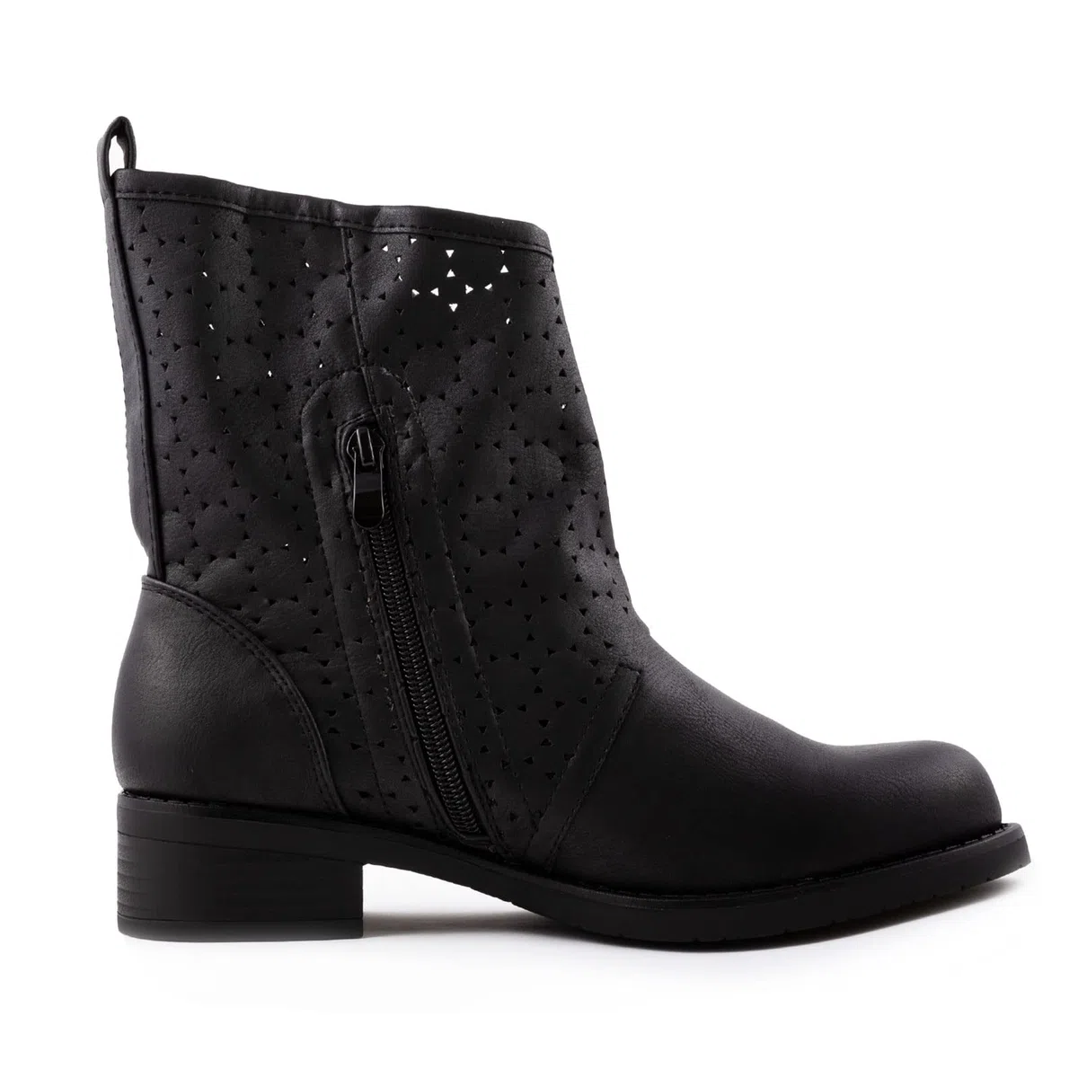 Toocool Stivali Donna Bassi Biker Motociclista Anfibi Fibbia Traforati G630