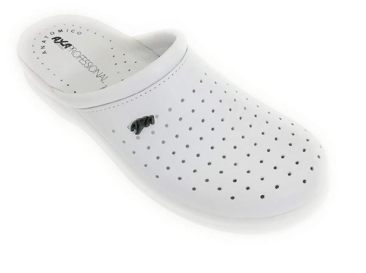 AXA SHOES Ciabatta Sanitaria Professional Made in Italy Vera Pelle Taglie da 36 a 40