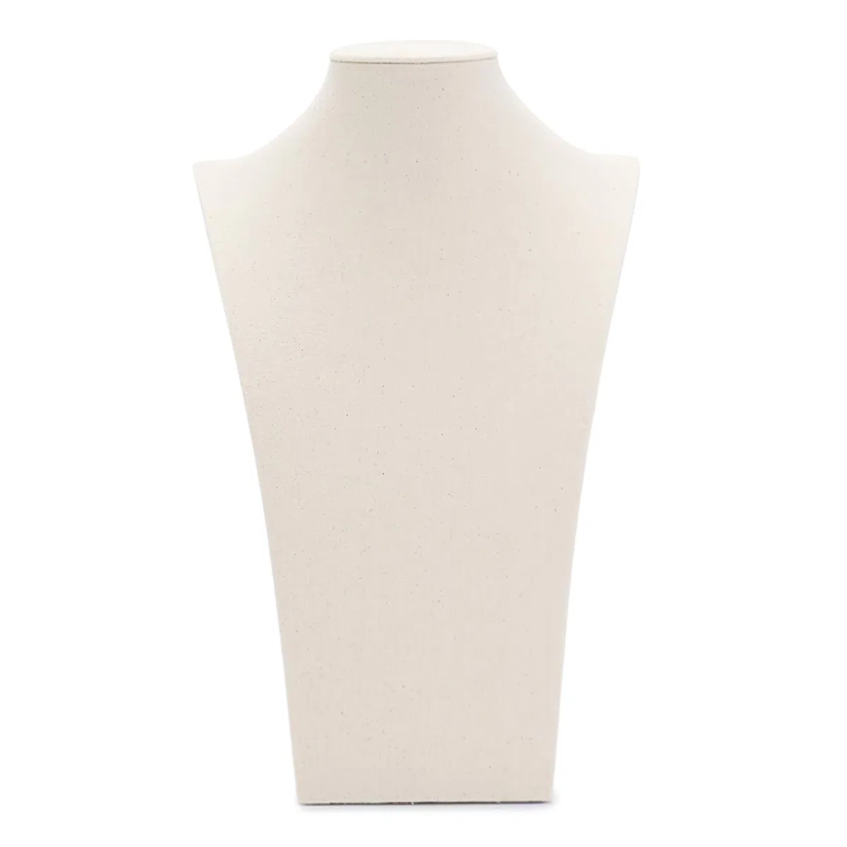Oirlv Collana in lino con display a busto 3D, organizzatore gioielli, supporto per display (H-21,5 cm)