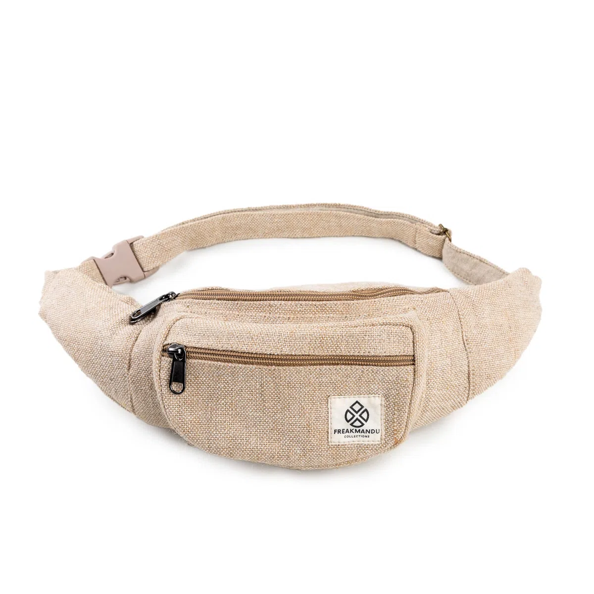 Freakmandu Marsupio di Canapa Unisex - Marsupio a Vita Incrociata Marsupio Fatto a Mano in Stile Bohémien Hippie per Uomo e Donna