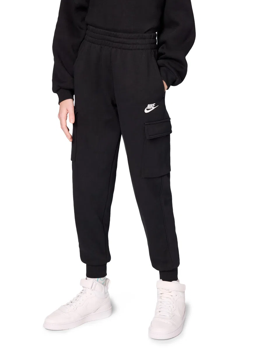 Nike - K NSW Club FLC Crgo Pnt Lbr, Full Length Pant Unisex - Bambini e Ragazzi