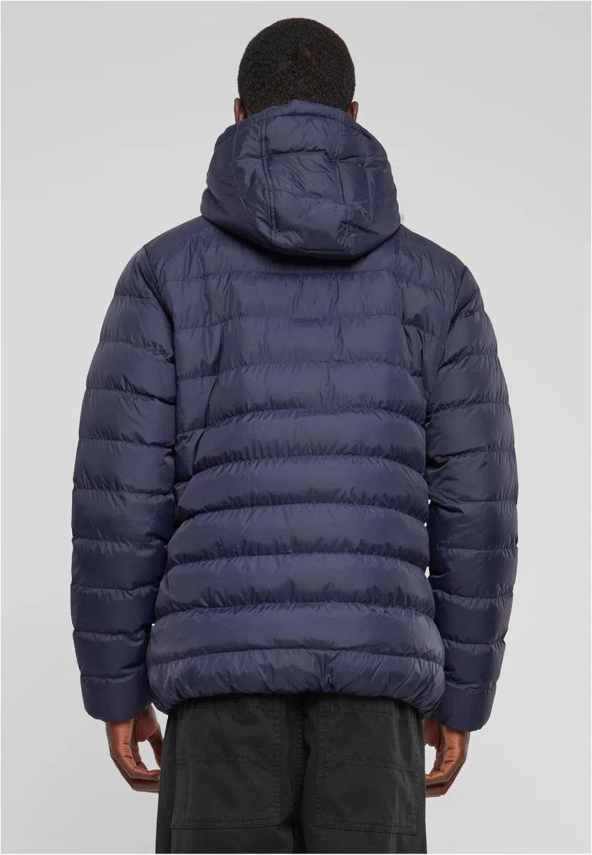 Giacca Invernale da Uomo con Cappuccio Calda e Trapuntata, Materiale Sintetico Antivento, Piumino Adatto alle Mezze Stagioni, Tasche Foderate