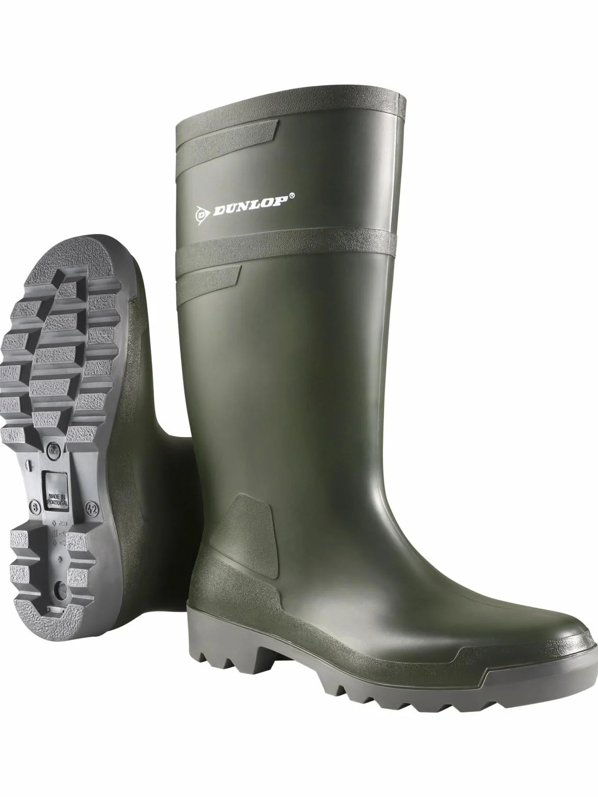 Dunlop - W486711 HOBBY KNIE GROEN 46/47, Stivali di gomma , unisex