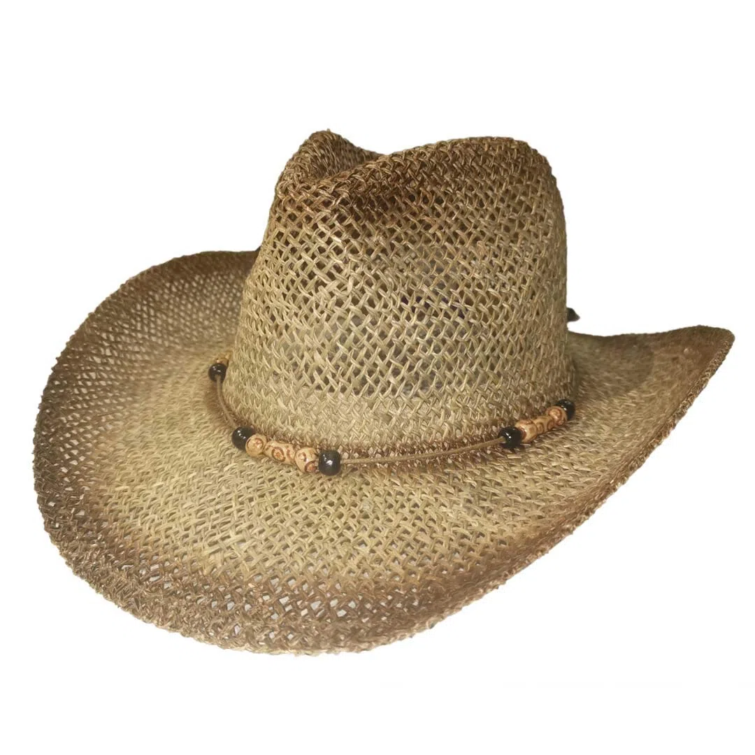 Cappello Estivo da Uomo in Carta Paglia, Cappello da Cowboy da Donna con Fascia, Cappello da Cowboy Unisex