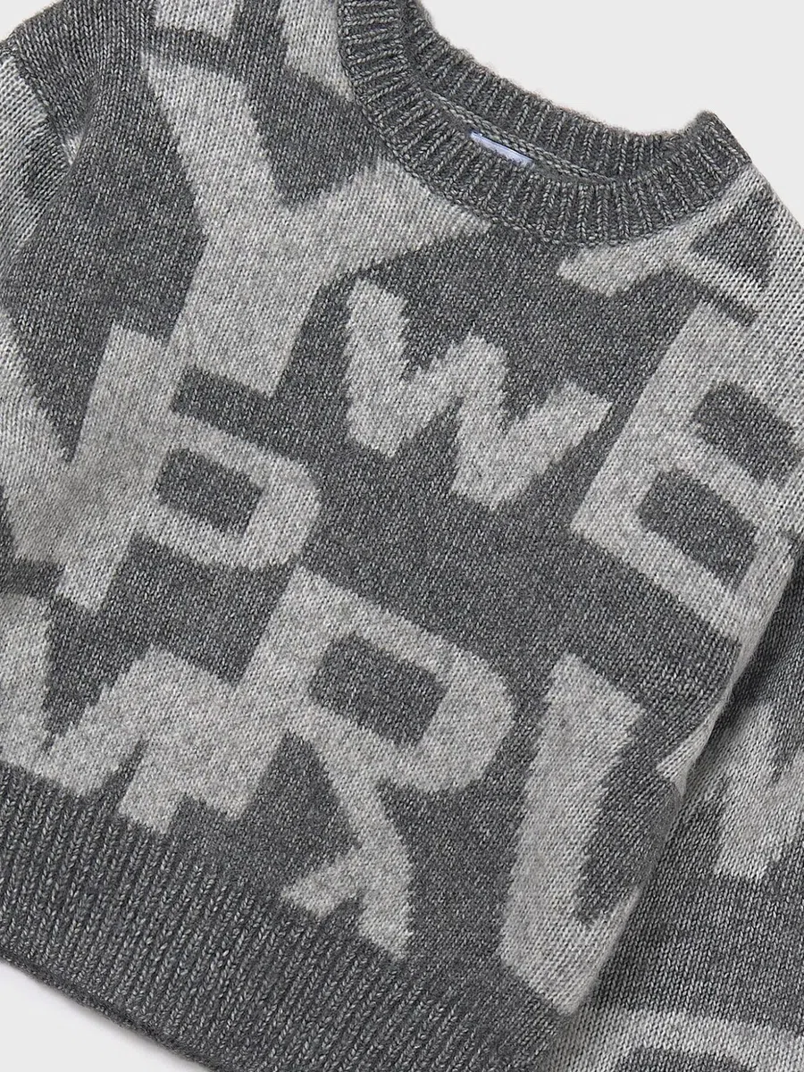 Mayoral Jersey Jacquard per Bambine e Ragazze Piombo