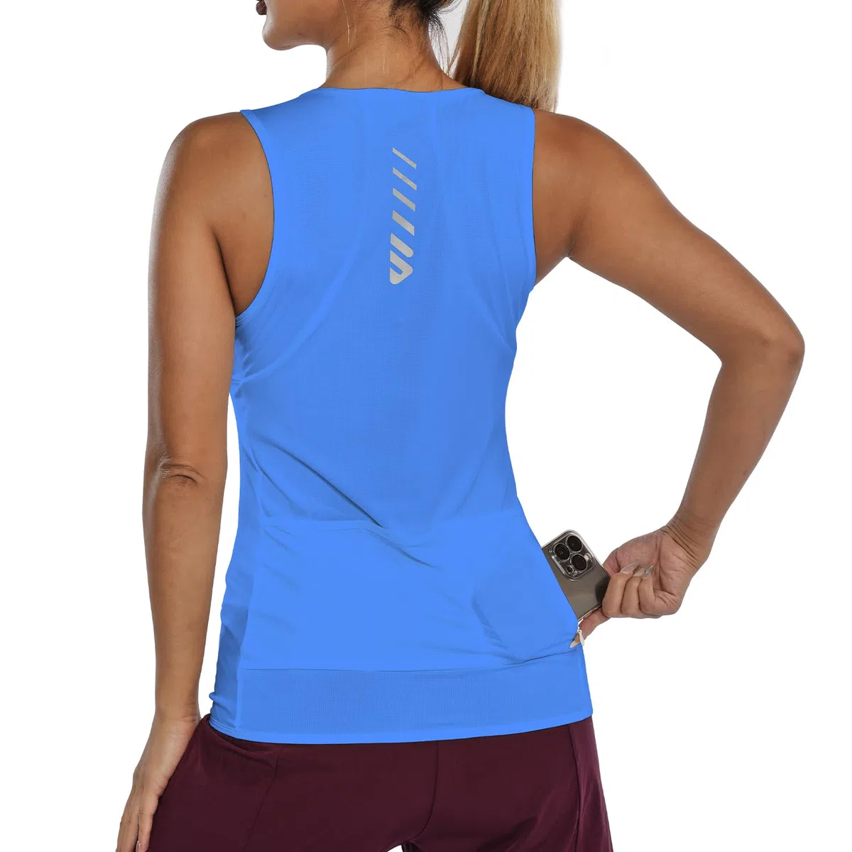 Lo.Gas, maglia da ciclismo da donna, senza maniche, traspirante, per ciclismo, mountain bike, sport, da donna, 4 tasche