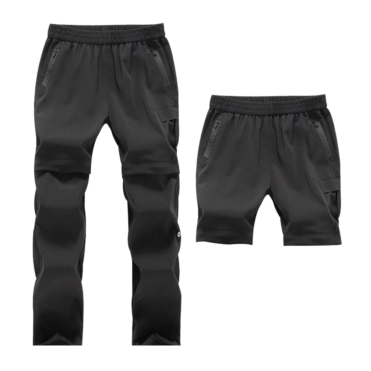 SUKUTU Pantaloni con Cerniera 2 in 1 per Ragazzi e Ragazze Pantaloni da Trekking ad Asciugatura Rapida per la Primavera e L'Estate Pantaloncini Leggeri per Le attività all'aperto