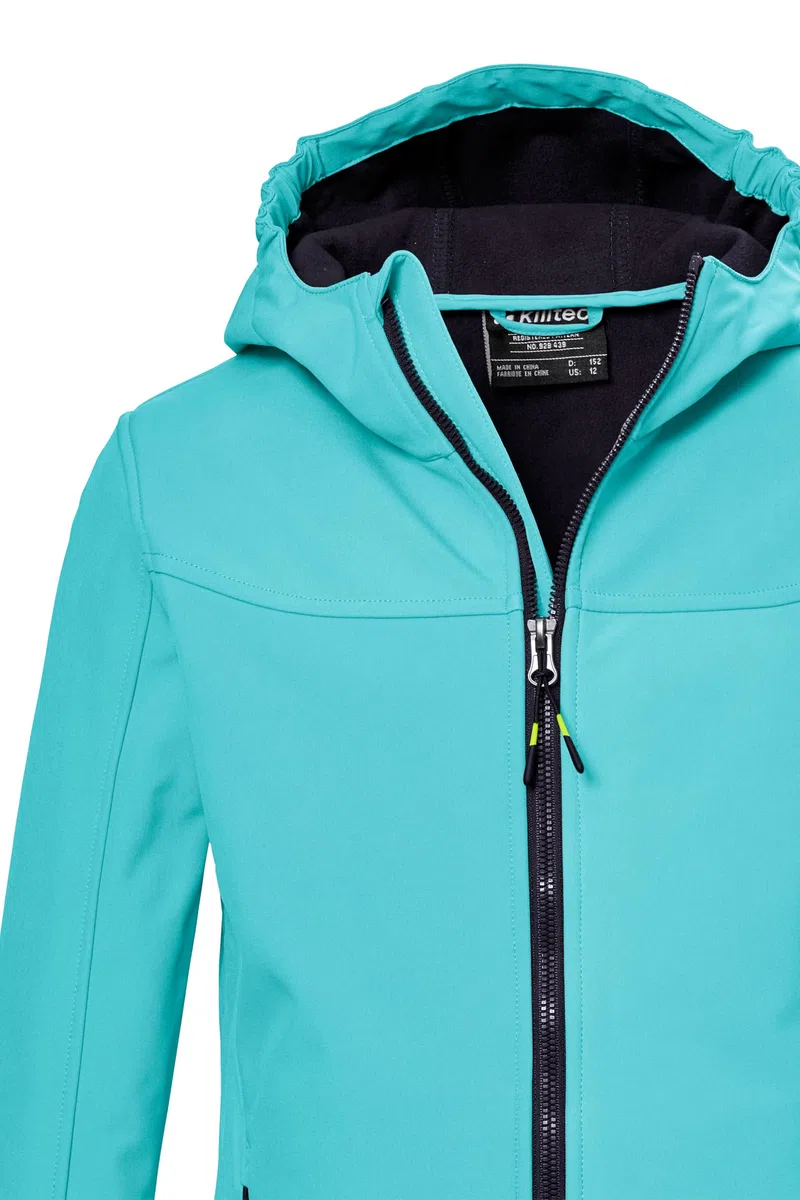 Killtec Kos 145 Grls Sftshll Jckt Giacca softshell/giacca outdoor con cappuccio Bambine e ragazze