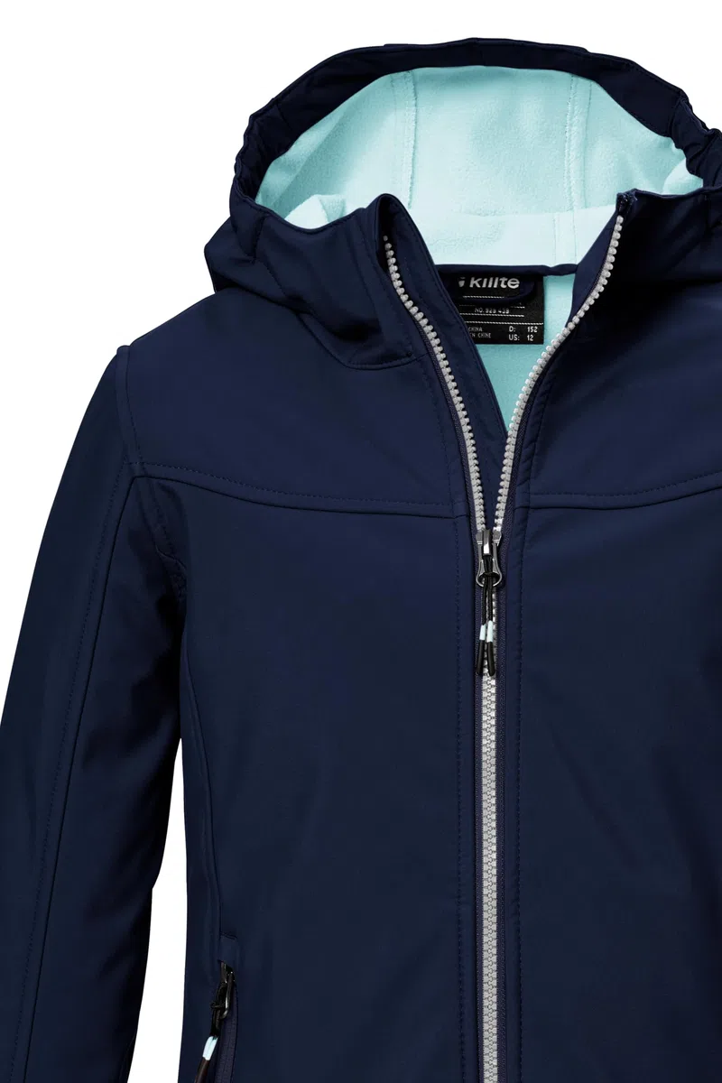 Killtec Kow 349 Grls Sftshll Jckt Giacca softshell/giacca da esterno con cappuccio Bambine e ragazze