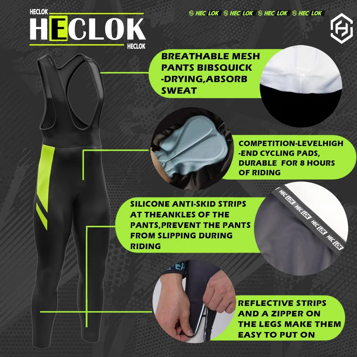 Uomo Ciclismo Autunnale Complet Abbigliamento Ciclismo Set Manica Lunghi Tuta Ciclismo＋Pantaloni Ciclismo con 9D Imbottitura in Gel＋Occhiali Antivento da Ciclismo