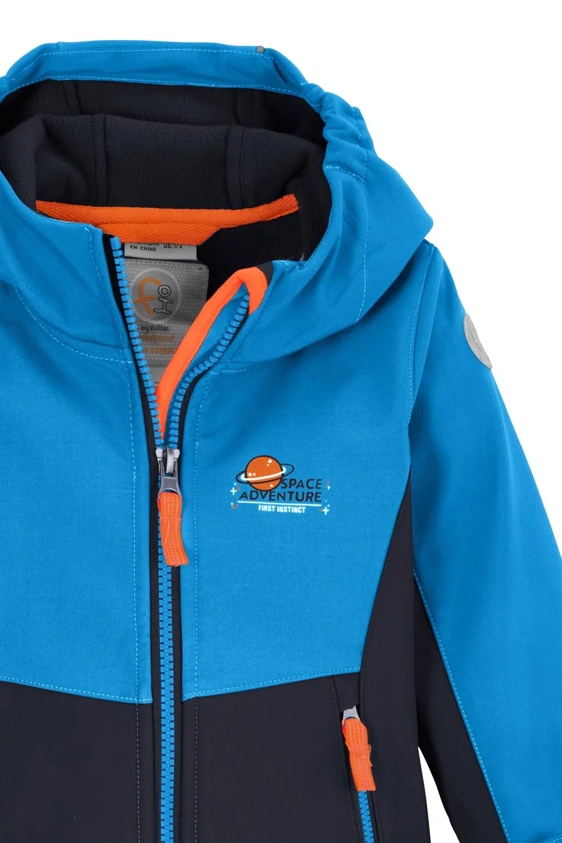first instinct by killtec Fiow 5 Mns Sftshll Jckt Giacca softshell/giacca outdoor con cappuccio Unisex - Bimbi 0-24