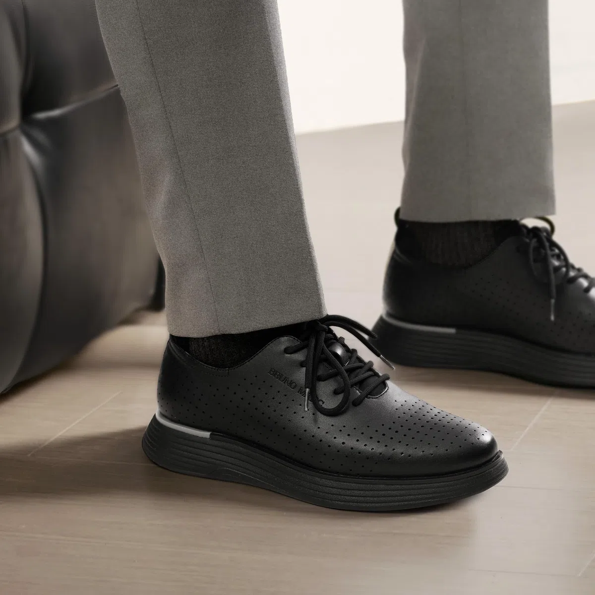 Bruno Marc Scarpe Uomo Eleganti Classiche Scarpe Uomo da Ginnastica Stringate Derby Oxford la Tomaia in PU