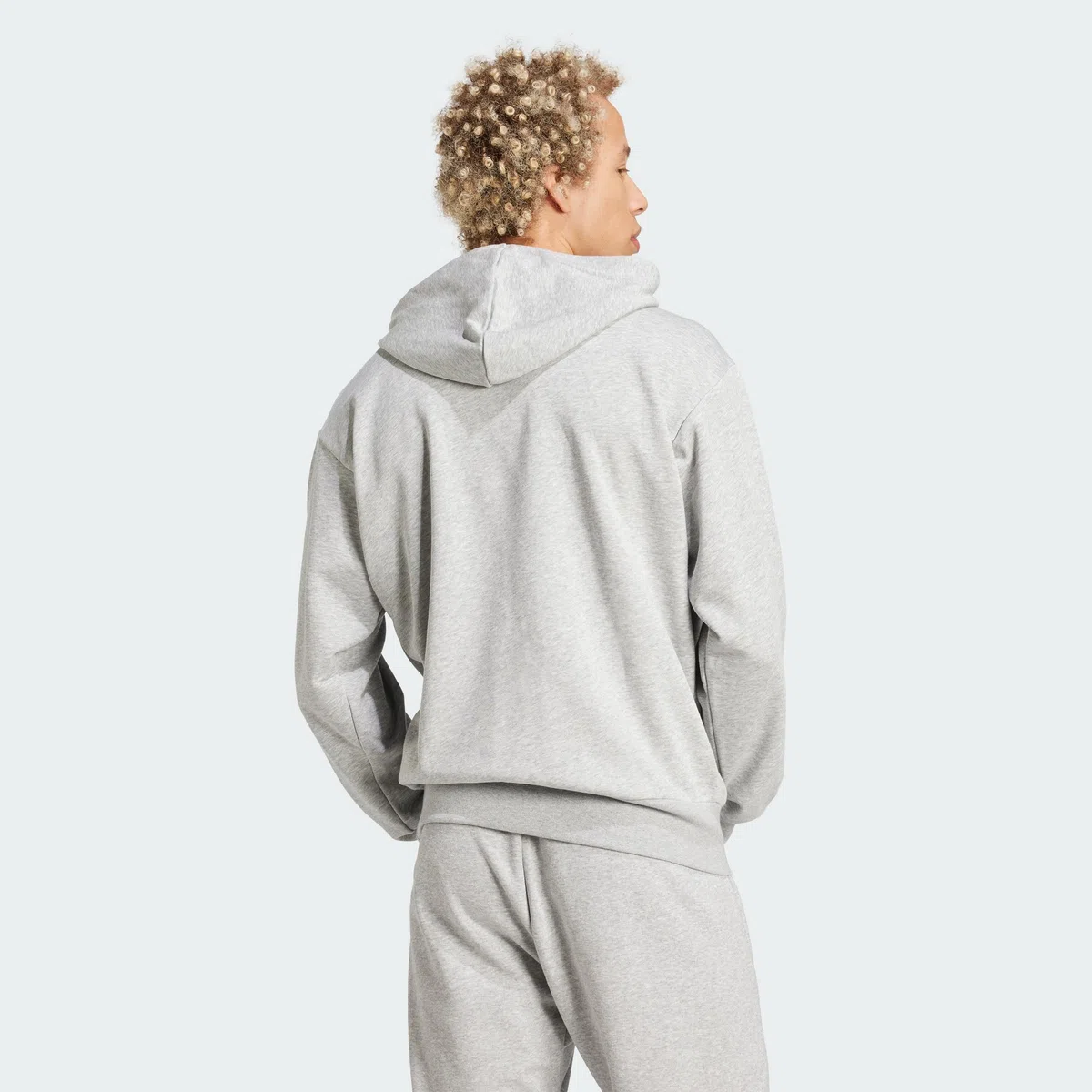 adidas Men Felpa con Cappuccio Essentials French Terry Big Logo
