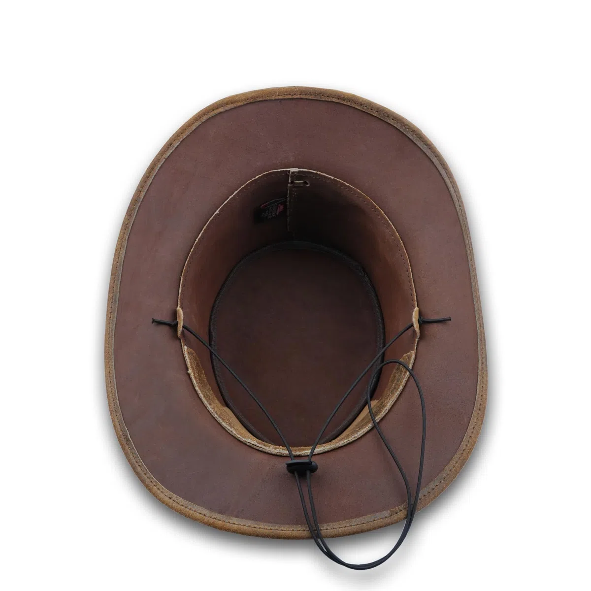 Leatherick Cappello da Cowboy in Pelle Scamosciata Cappello in Vera Pelle di Vacchetta dell'outback Occidentale in Pelle Scamosciata Stile Australiano
